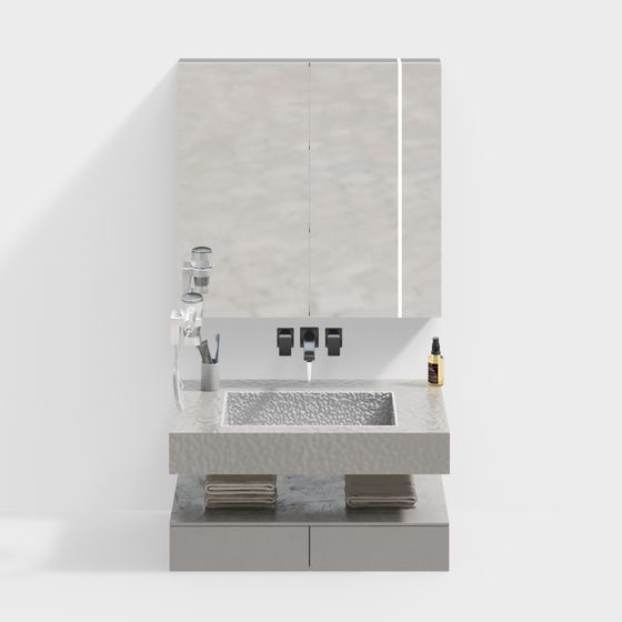 Urban Bathroom Sink 3D model