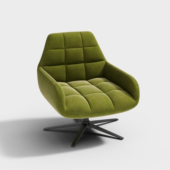 Unique Low-Polygon Armchair 3D model