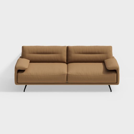 Cozy Comfort Low-Poly Sofa 3D model