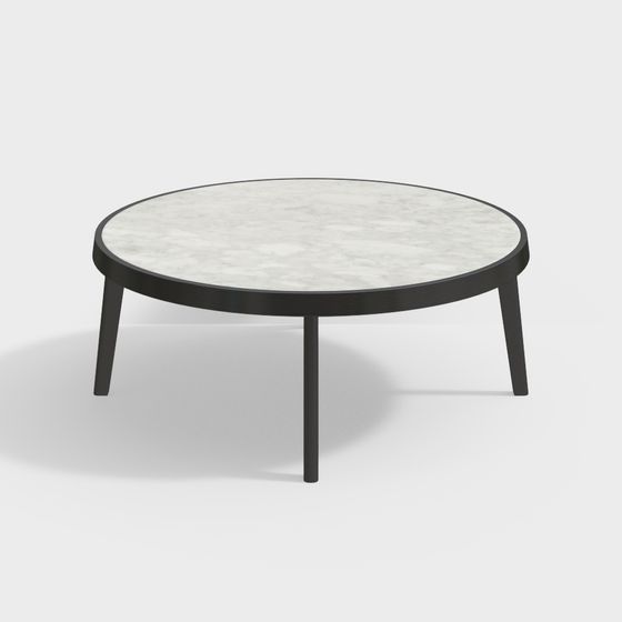 Stylish Round Table 3D Model for Creative Spaces