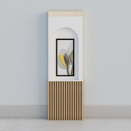 Sophisticated Low-Polygon Wall Art 3D model