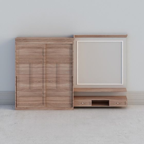 Urban TV Cabinet 3D model for Modern Interiors