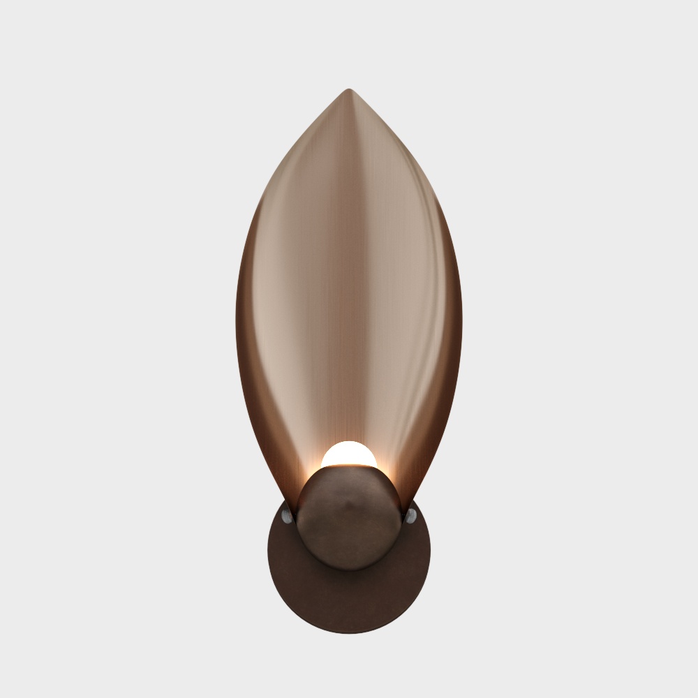 Elegant Low Polygon Wall Lamp 3D model