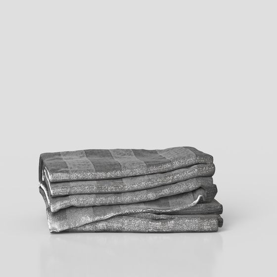 Realistic Folded Blanket 3D Model