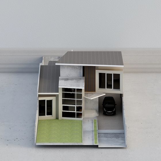 Modern Minimalist House 3D Model