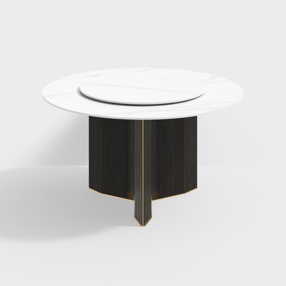 AK2638 slate dining table Φ1.35m