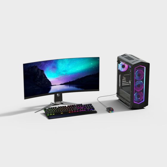 Gamer’s Dream Setup 3D model