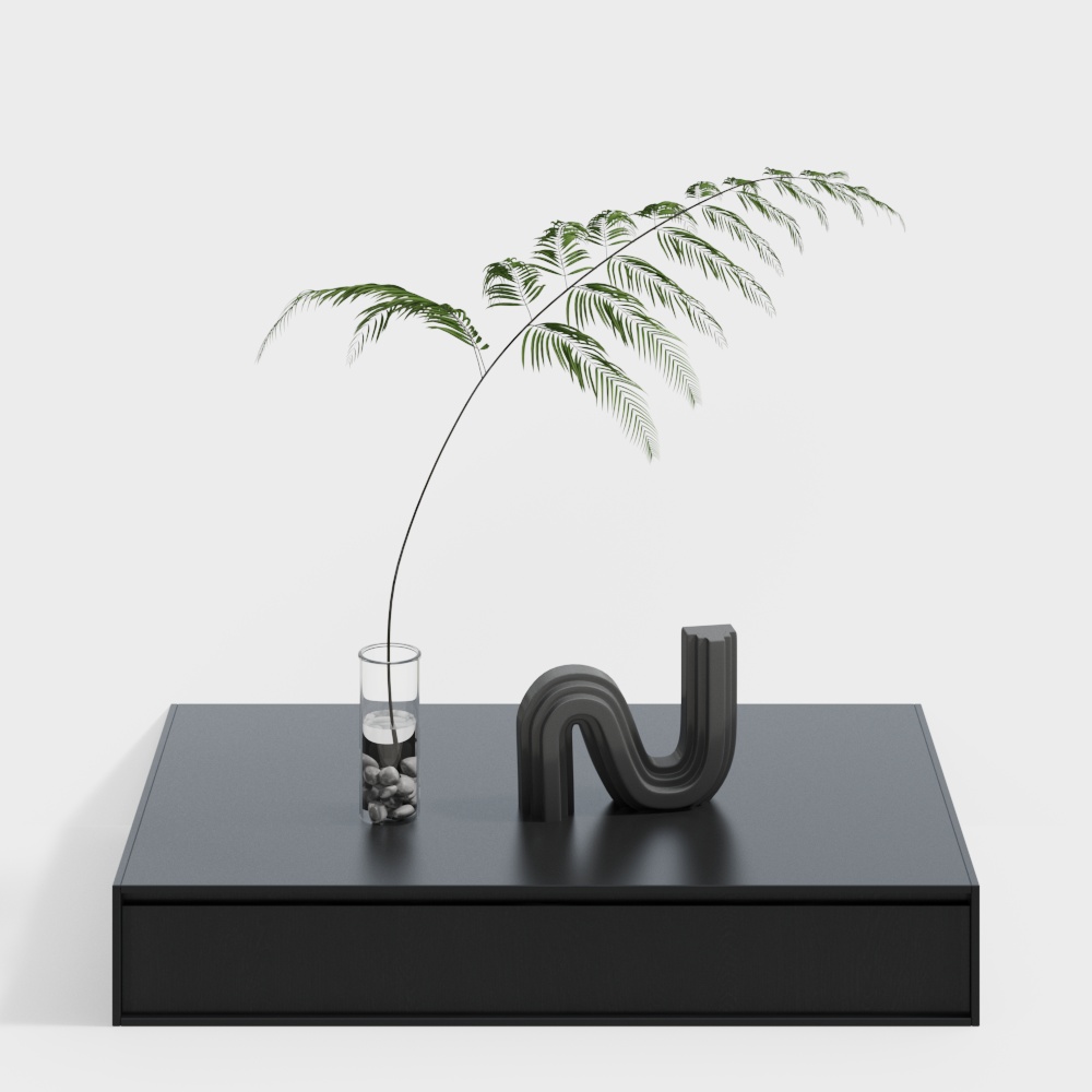 Nature and Geometry Low-Polygon 3D Model