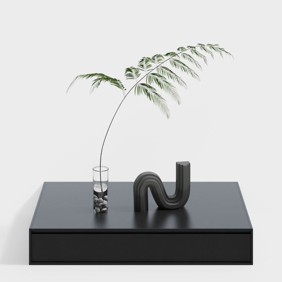 Nature and Geometry Low-Polygon 3D Model