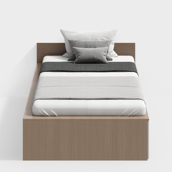 Brown Modern Tatami 3D Model for Minimalistic Spaces