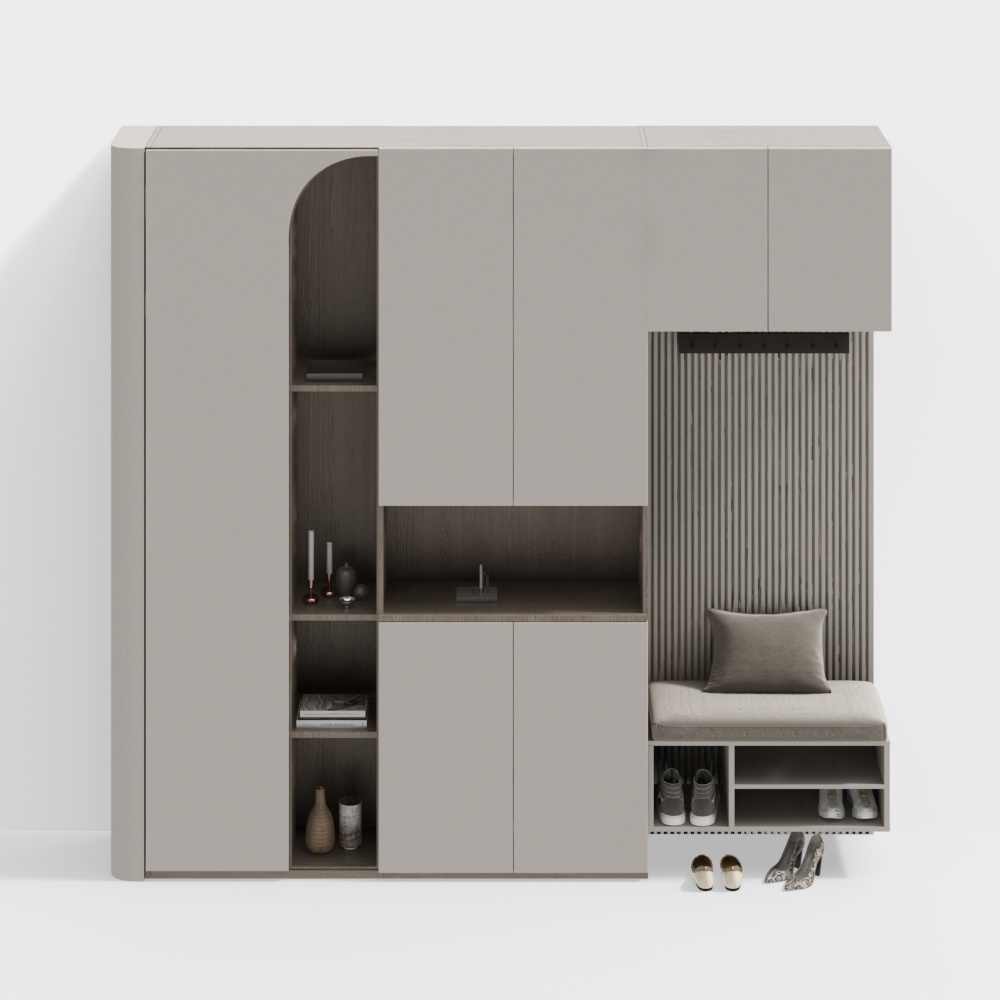 Wabi-sabi shoe cabinet