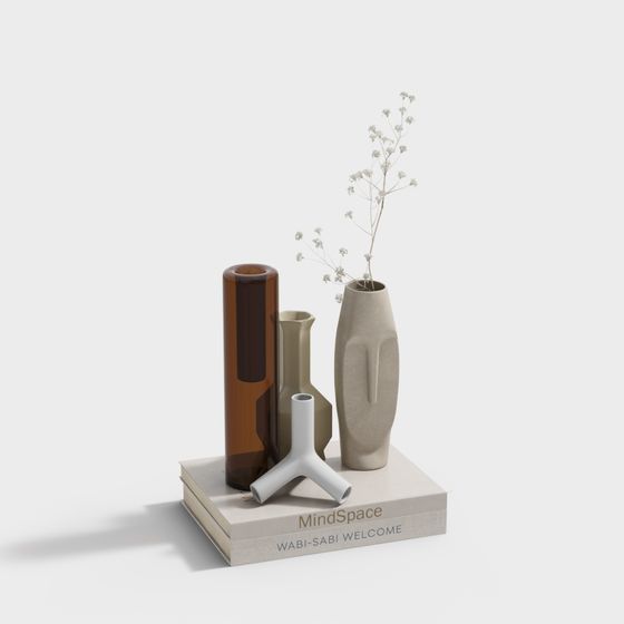 Wabi-Sabi Vases 3D model