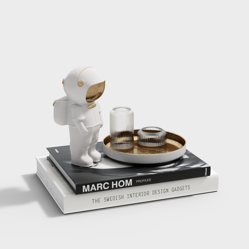 Kết hợp trang trí sách hiện đại