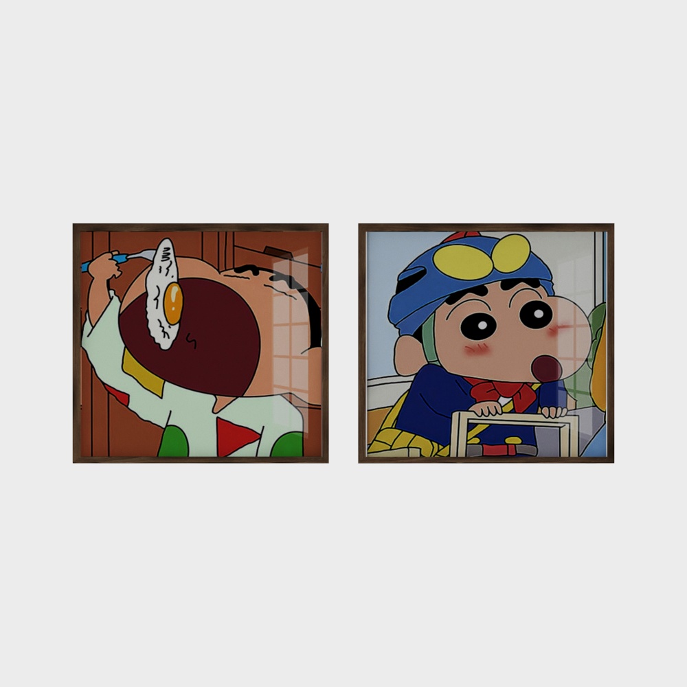 Vibrant 3D Model of Shin-chan and Nobita