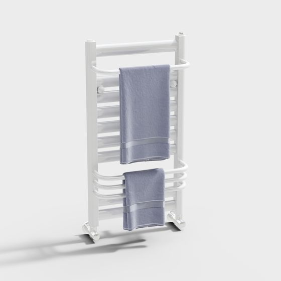 Minimalist Towel Rack 3D Model Design
