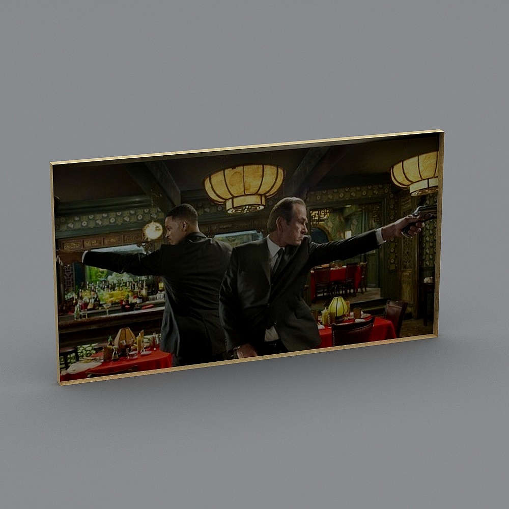 Cinematic Bar Brawl 3D model