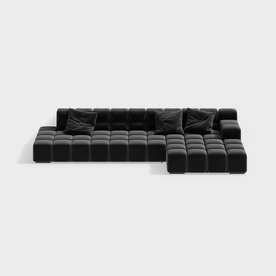 Modular Sofa 3D Model for Modern Interiors