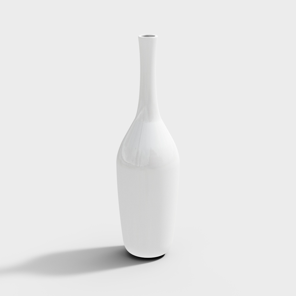 Elegant Minimalist Vase 3D model