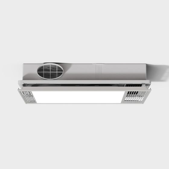 Sleek Kitchen Range Hood 3D model
