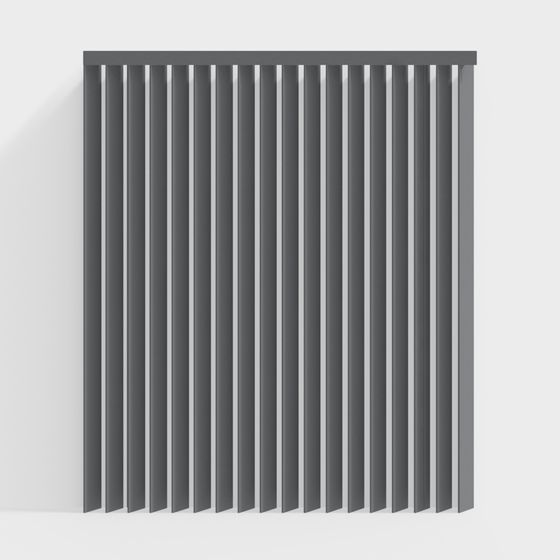 Stylish Low-Polygon Curtain 3D model for Modern Spaces