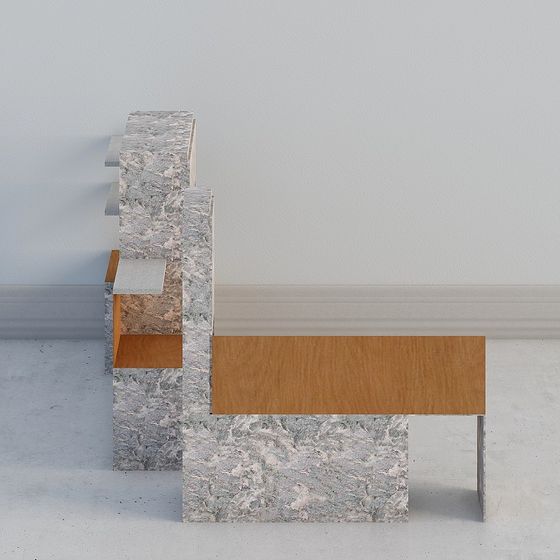 Urban Corner Side Table 3D Model