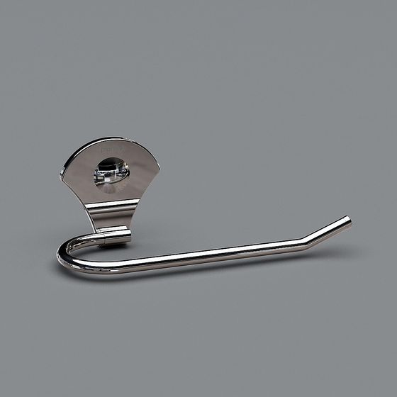 Modern Low-Poly Bathroom Tissue Holder 3D model