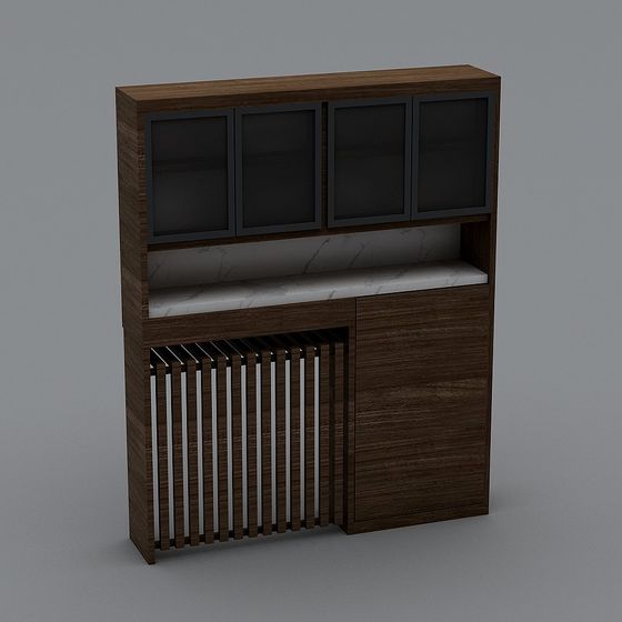 Urban Elegance Bookshelf 3D model