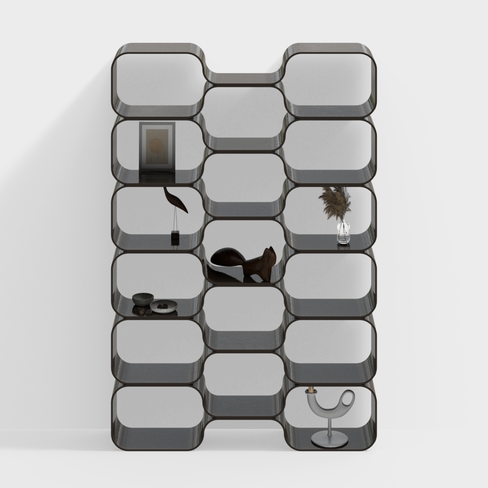 Wabi-sabi bookshelves