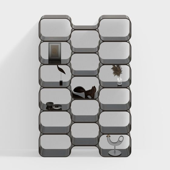 Stylish Modular Partition Screen 3D model