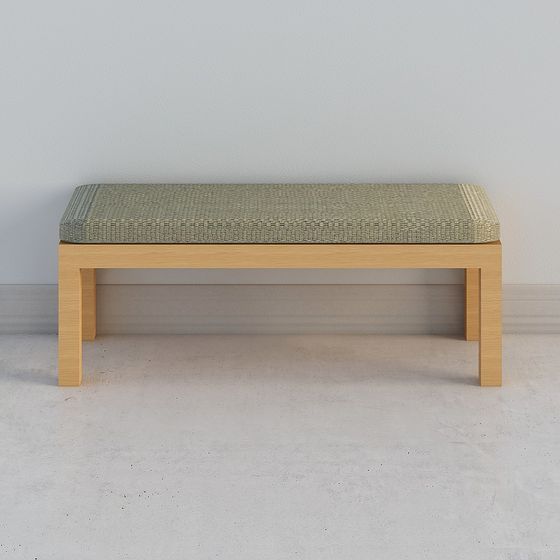 Bamboo Weave Bench 3D model