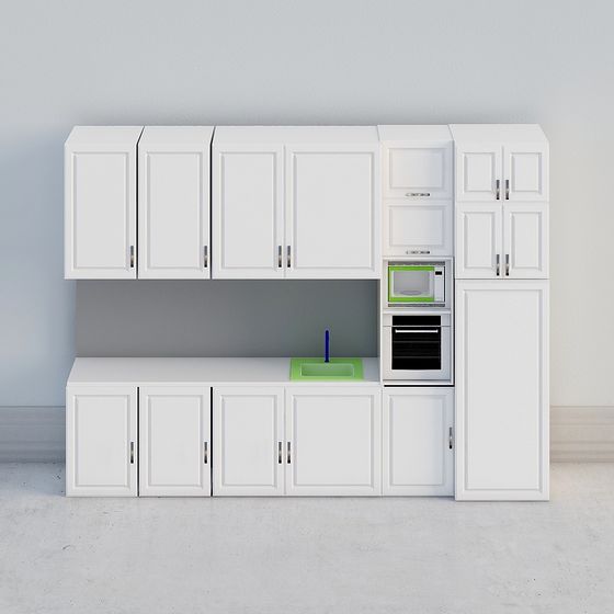 Modern Minimalist Kitchen 3D model