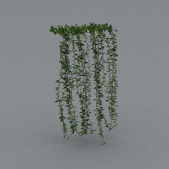 Low-Polygon Hanging Plant Rack 3D model