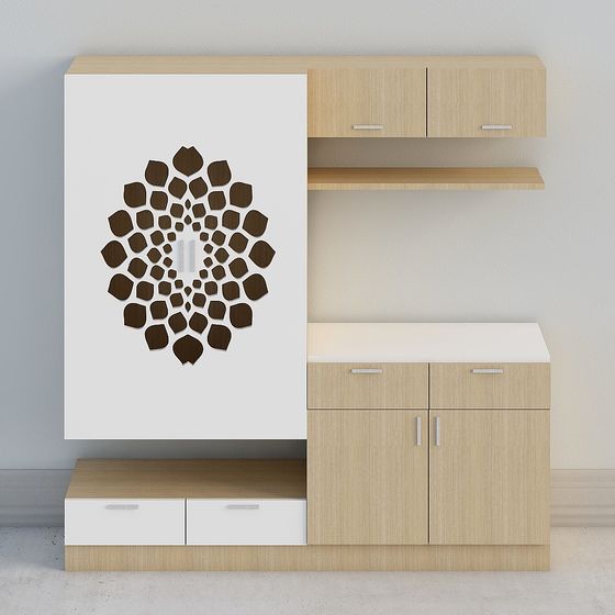 City Window Cabinet 3D model for Stylish Interiors