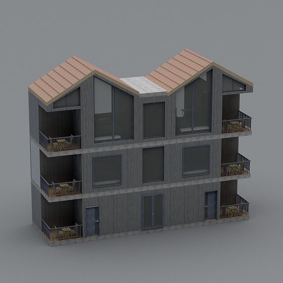 Contemporary Townhouse 3D model