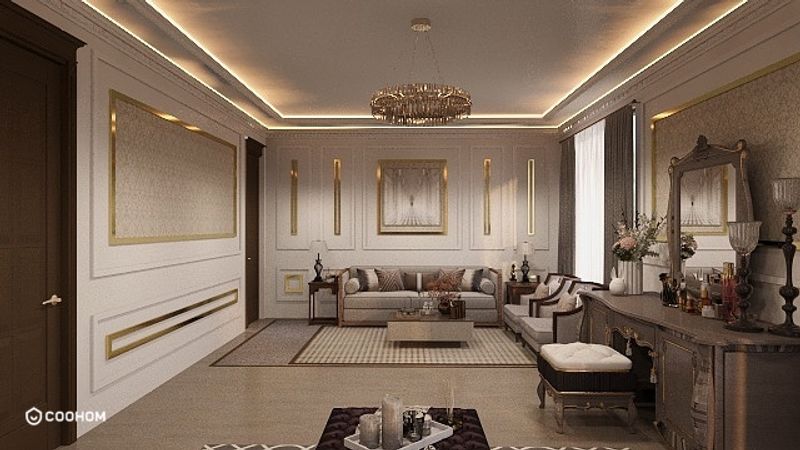 Elegant Living Room Design with Modern Classic Touches