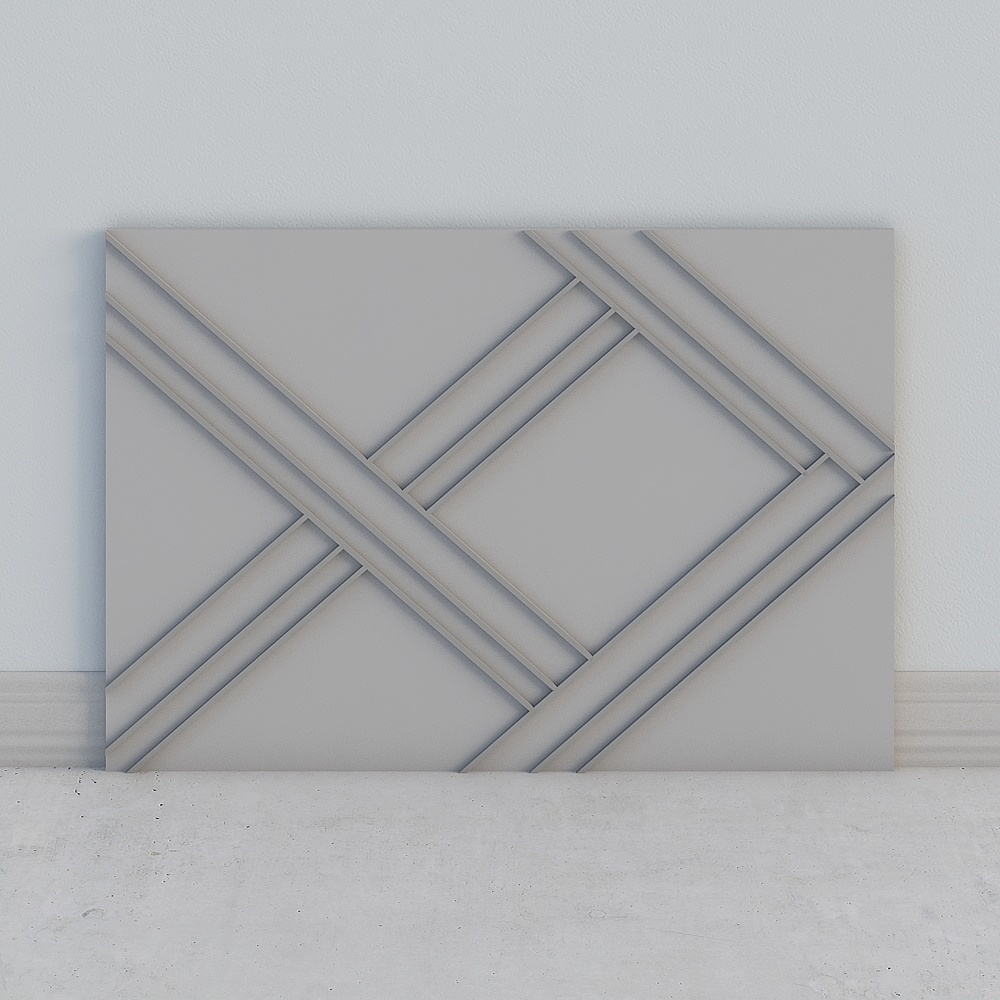 Unique Geometric Low-Poly 3D Model