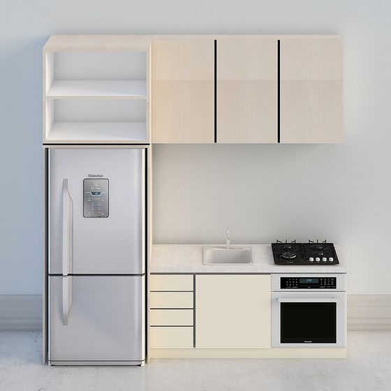 Minimalist Kitchen 3D model