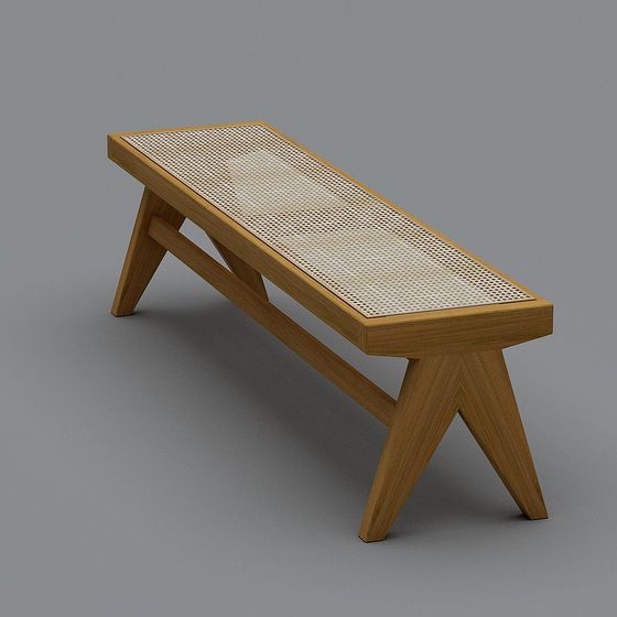 City Corner 3D Model Bench for Modern Design