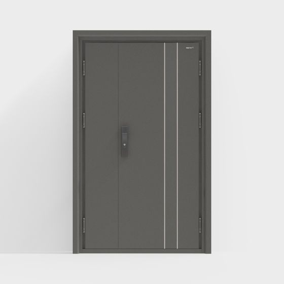 Sleek Modern 3D Model Door