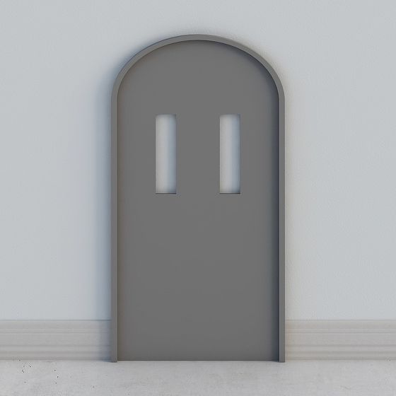 Sophisticated Arched Porch 3D Model for Design Projects