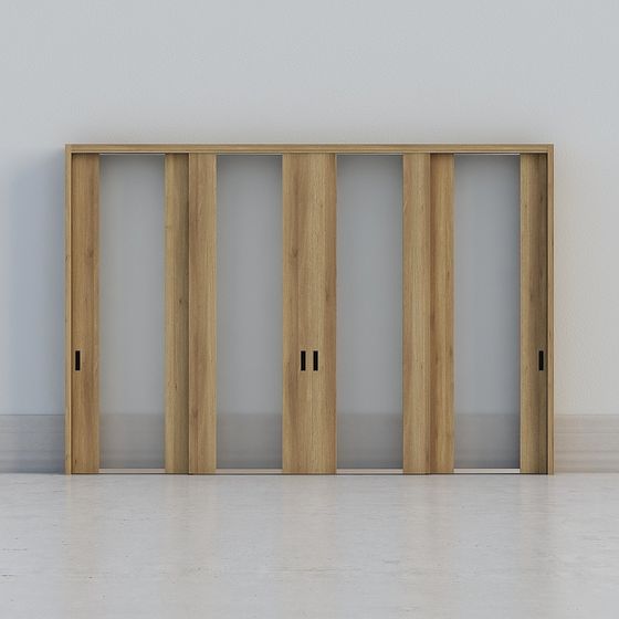 Sliding Door Series 3D model for Modern Interiors