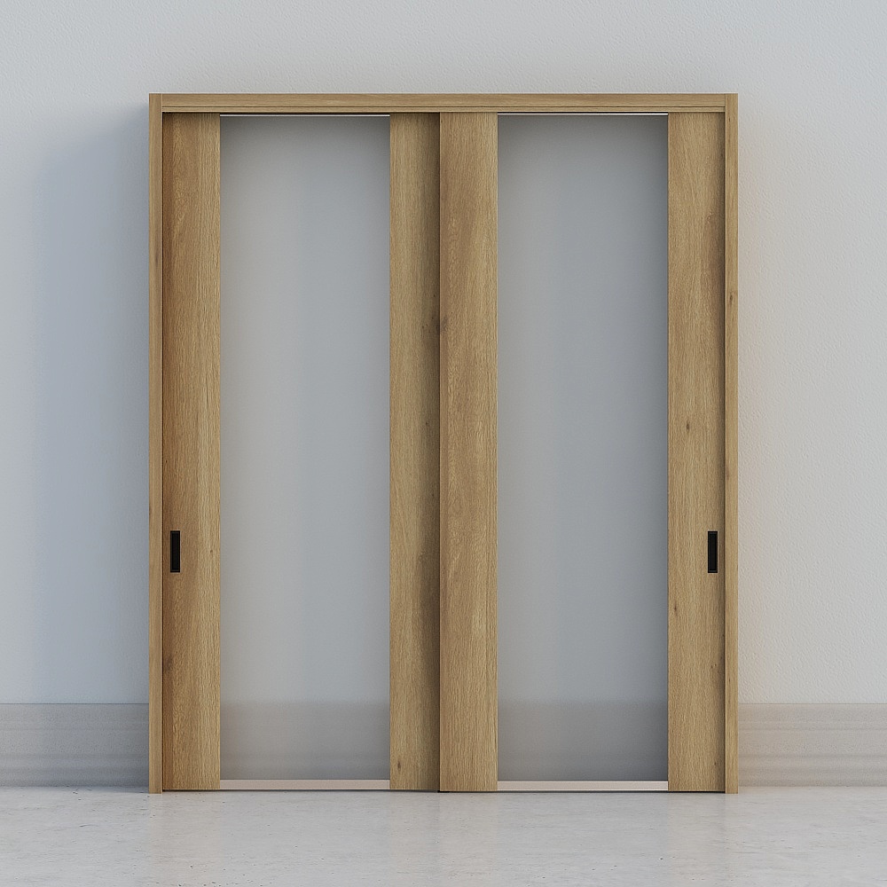 LIXIL 木門 - 室內門 - DGN 隔斷雙拉門 - GB 橡木色