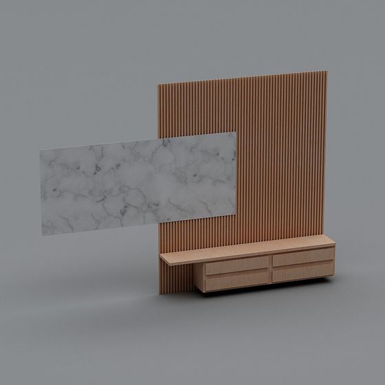 Urban Living Room Screen 3D model