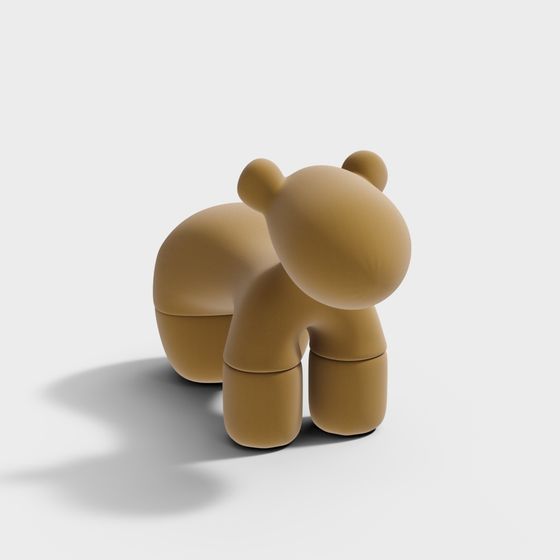 Cute Bear Doll 3D model