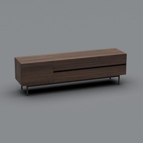Modern Minimalist 3D Model TV Stand