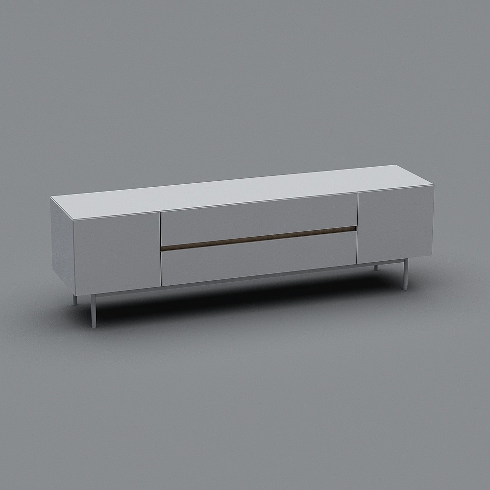 Modern Minimalist TV Cabinet 3D model