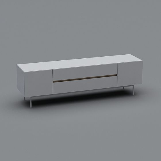 Modern Minimalist TV Cabinet 3D model