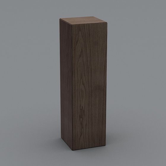Elegant Wooden Column 3D model for Creative Projects