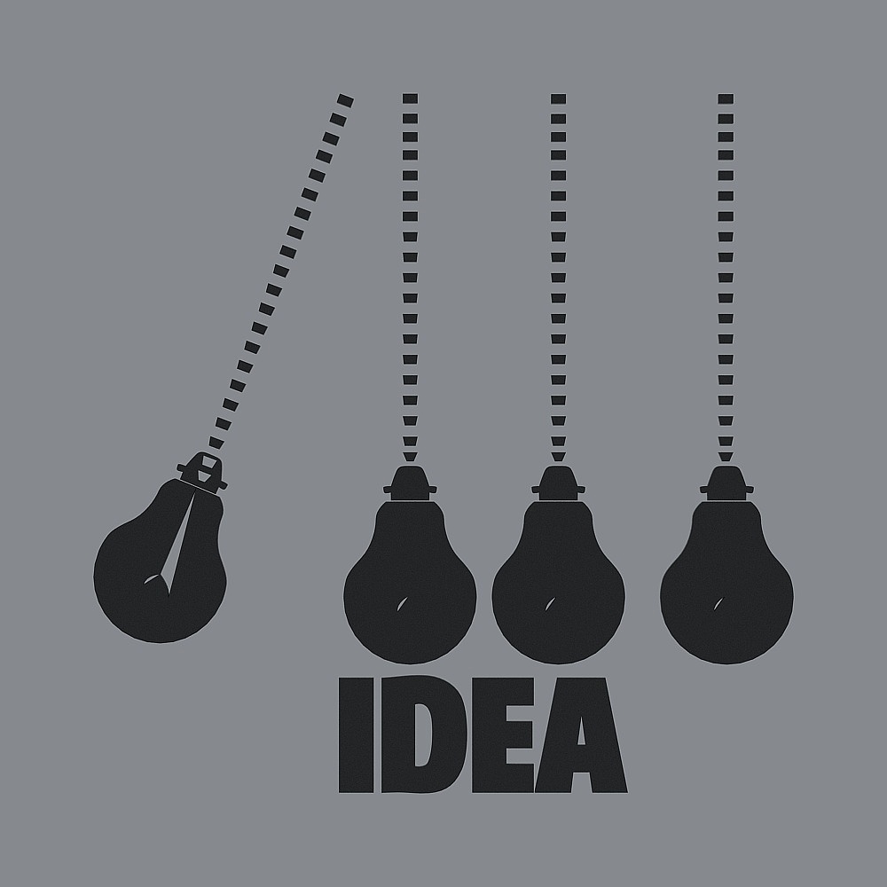 Elegant Low-Poly Idea Bulb 3D model