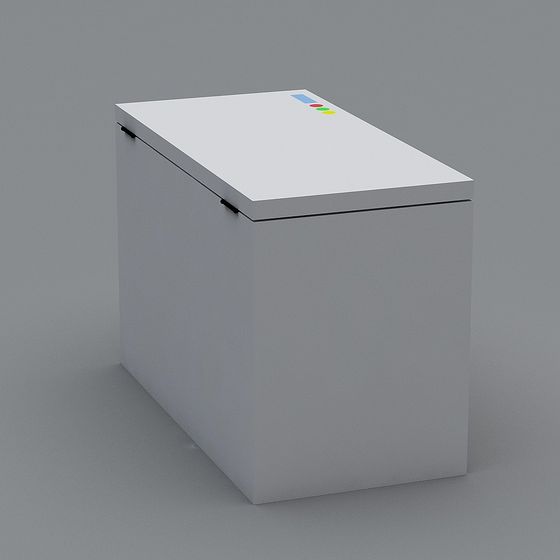 Magnetic Whiteboard Cabinet 3D model